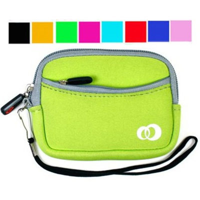VangoddyTM Assorted Color - Soft Neoprene Polychloroprene Camera Case for Panasonic Lumix Dmc-fx580 Dmc-fx48 Dmc-fs25 Dmc-ts1 Dmc-fs6 Dmc-ls85 Dmc-fs6 Dmc-fs15 Dmc-fs7 + Screen Protector Kit
