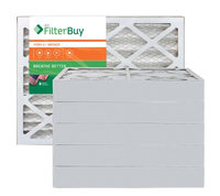 AFB Bronze MERV 6 17x25x4 Pleated AC Furnace Air Filter. Filters. 100% produced in the USA. (Pack of 6)