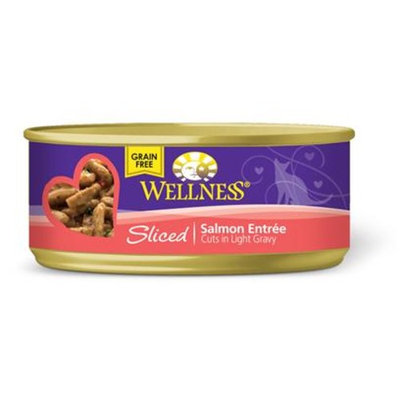 Wellness Sliced Salmon Entree Canned Cat Food
