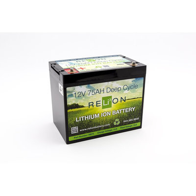 RELiON 12V 75AH LITHIUM BATTERY
