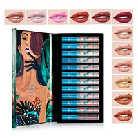12 Colors Lip Gloss Holographic Metallic Diamond Lasting Lipstick Beauty by Baomabao