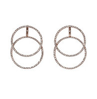 Vince Camuto™ Clear Crystal Pave Double Hoop Earrings