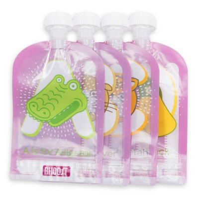 Rhoost 4-Pack 4.5 Oz. Reusable Food Pouch