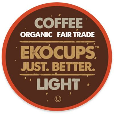 EKOCUPS Artisan Light Coffee Single Serve Cups For K cups Brewer USDA Certified Organic And Fair Trade, 40 Count