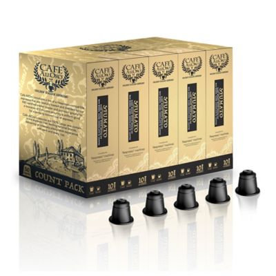 Café AllOro Ultra Premium Dark Roast, Italian Espresso & Lungo Coffee Capsules, Sfumato, 50 Ct