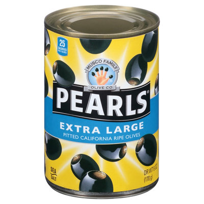 Black Pearls Extra Large Pitted Ripe Olives 6 oz