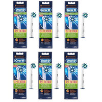 Oral-B Cross Action Replacement Brush Heads, 4 Count (Pack of 6) + Curad Bandages 8 Ct.