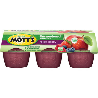 Mott's Healthy Harvest Country Berry Applesauce 3.9 oz 6 ct