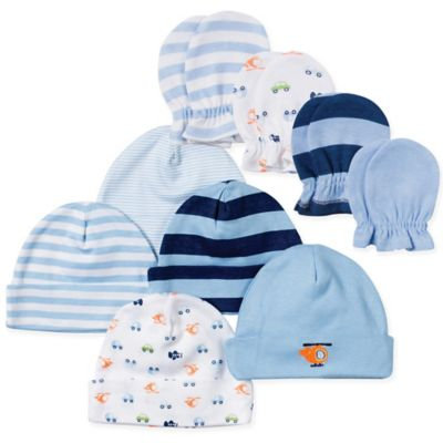 Gerber® Size 0-3M 9-Piece Helicopter Baby Boy Accessory Set in Blue