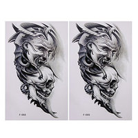 Domybest 2pcs Tattoo Stickers Removable Waterproof Temporary Body 3D Art Arm Fake