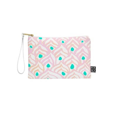 DENY Designs Rebecca Allen Princess Peacock Small Pouch in Pink
