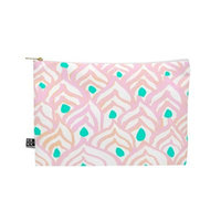 DENY Designs Rebecca Allen Princess Peacock Medium Pouch in Pink
