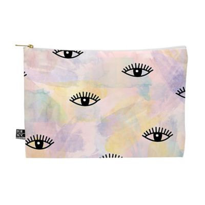 DENY Designs Hello Sayang Eye Blush Medium Pouch in Pink
