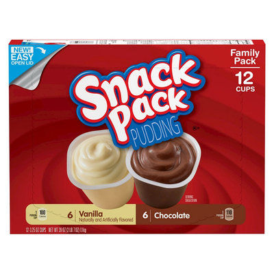Conagra Foods Hunt's Snack Pack Chocolate and Vanilla Pudding Cups 12 ct