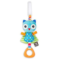 benbat™ Dazzle Friends Owl Jitter Stroller Toy in Blue