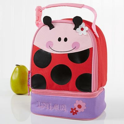 Stephen Joseph® Embroidered Ladybug Lunch Bag in Red