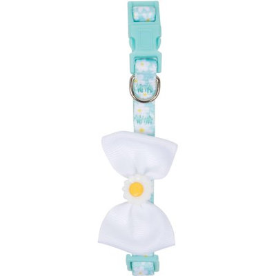 SimplyDog Blue Daisy Bow Collar
