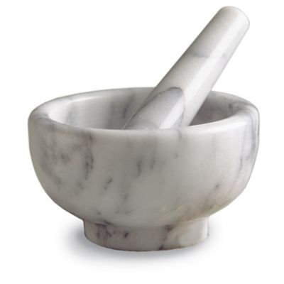 RSVP International - White Marble Mortar and Pestle