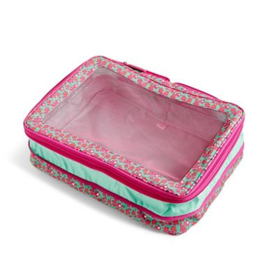 Vera Bradley Large Expandable Packing Cube in Ditsy Dot