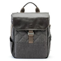 Paperclip Bear Diaper Bag in Charcoal Black