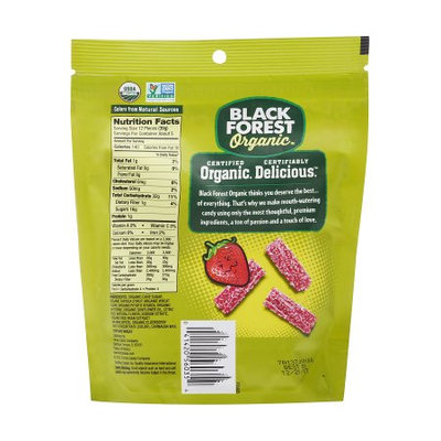 Black Forest Organic Sour Strawberry Licorice Bites Candy, 7 Oz Bag