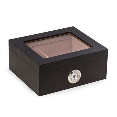 Bey-Berk Espresso 50-Cigar Humidor