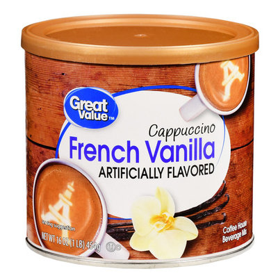 Great Value Cappuccino Beverage Mix, French Vanilla, 16 oz (Pack of 3)