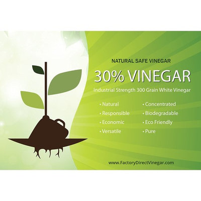 30% Pure Vinegar - Home&Garden (2 Gallon case)