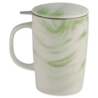 CasaWare® Tilt & Drip 16 oz. Marble Tea Infuser Mug in Forest
