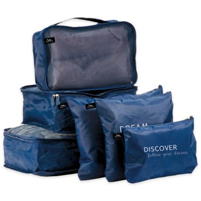 Bucky DARK BLUE TRAVEL ORGANIZER SET OF 6