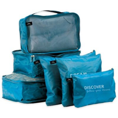 Bucky BLUE TRAVEL ORGANIZER SET OF 6