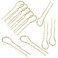 LiveZone (Pack of 12 Pcs) Bride Wedding Hair Maker Ornaments Chinese Traditional Style Women Girls Ladies Headdress U Shaped Bobby Pins Metal Hair Pins Stick Forks Hair Bow Accessories ,Bronze