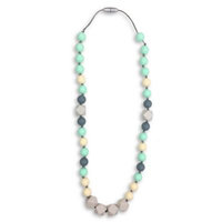 Itzy Ritzy® Teething Happens™ Chewable Silicone Mom Jewelry Teether Necklace in River Mist