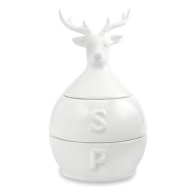 Mud Pie® Deer 3-Piece Stacked Salt and Pepper Set