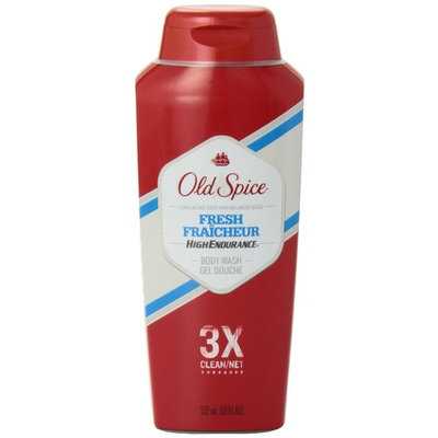 Spice High Endurance Body Wash, Fresh, 18 fl oz (532 ml), (Pack of 3)