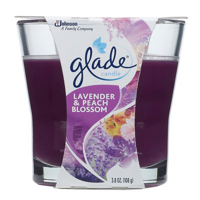 Glade Candle, Lavender & Peach Blossom, 3.4 Oz