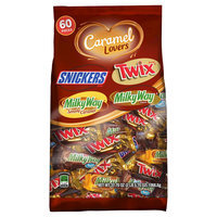 Mars Caramel Lovers Fun Size Candy Bar Variety Pouch - 60 ct