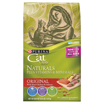 Purina Cat Chow Naturals Original Plus Vitamins & Minerals - Cat Food - 3.15lb Bag