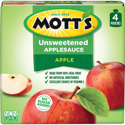 Mott's Snack & Go Natural Applesauce 3.2 oz 4 ct
