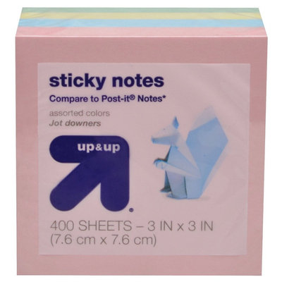 Sticky Notes Pastel 4-pk. - up & up, None