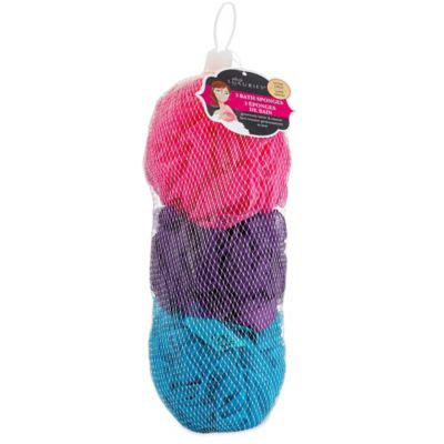 Paris Presents Daily Luxuries Avanti Mesh Bath Sponges in Multicolor (3-Pack)
