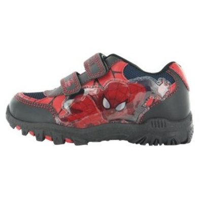 WILLIAM LAMB Spiderman Squire Black and Red Hook and Loop Trainers UK Sizes Child 7 - Adult 1