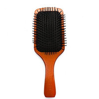 Buorsa Natural Wooden Paddle Hair Brush-Detangling Scalp Massage Hair Comb for Women Men and Kid (Square)