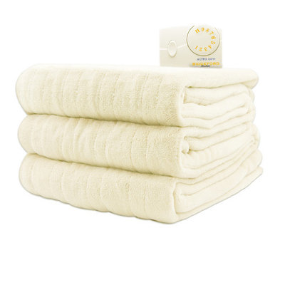 Biddeford Comfort Knit Electric Heated Blanket With Analog Controller, Queen, Cloud Blue