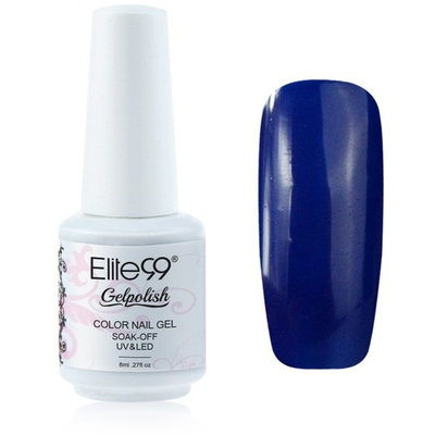 Elite99 Gelpolish Soak-off Gel Nail Polish UV LED Nail Art Mazarine Blue 8ml 1414