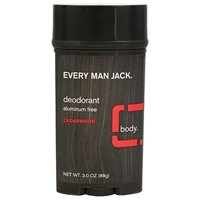 Every Man Jack Deodorant Stick Aluminum Free Cedar Wood, Cedar Wood 3 oz by Every Man Jack