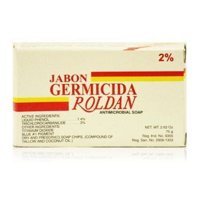 Roldan Germicida 2% Triclocarban Antimicrobial Soap 2.63oz by Roldan
