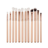 Makeup Brush,Kimanli 12Pcs Mini Cosmetic Eyebrow Eyeshadow Brush Makeup Brush Sets Kits Tools