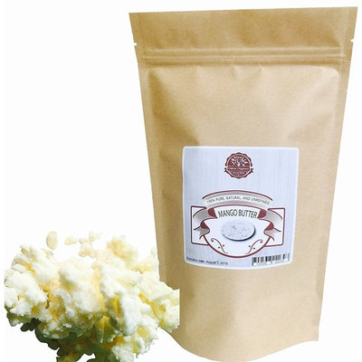 Mango Butter 1 LB by Oslove Organics -Pure, Natural, Hand -packed, Fresh and Fluffy in DIY mixes, Extra emolliency for lotions and creams.