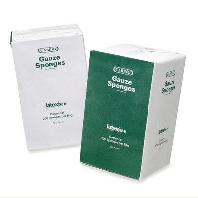 Medline CARING Woven Gauze Sponge - 12 Ply - 4